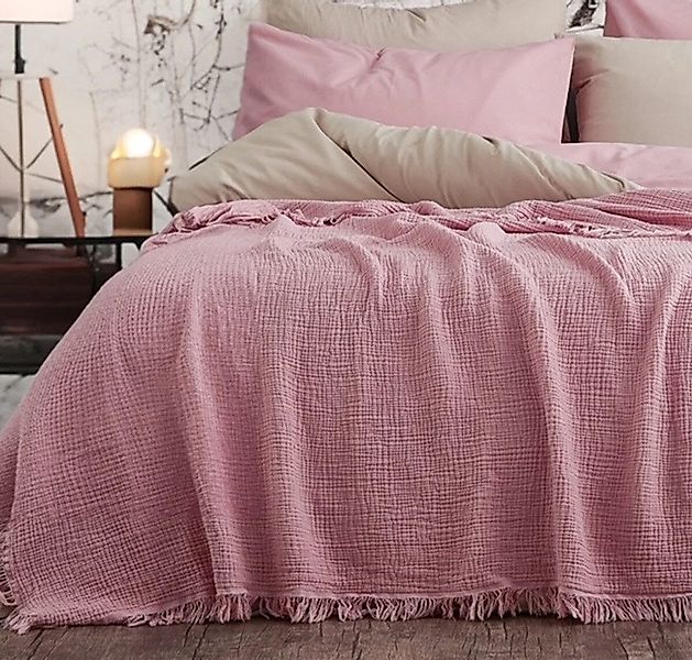 Wohndecke Musselin Wohndecke aus Biobaumwolle 160x220cm günstig online kaufen