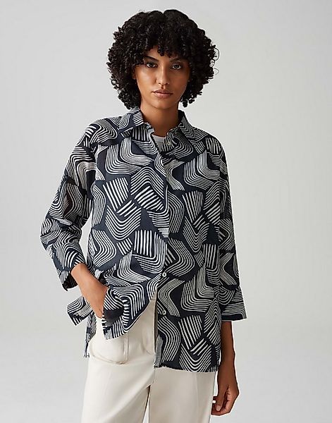 OPUS Kurzarmbluse FUMINA MOVE aus feiner Baumwolle günstig online kaufen