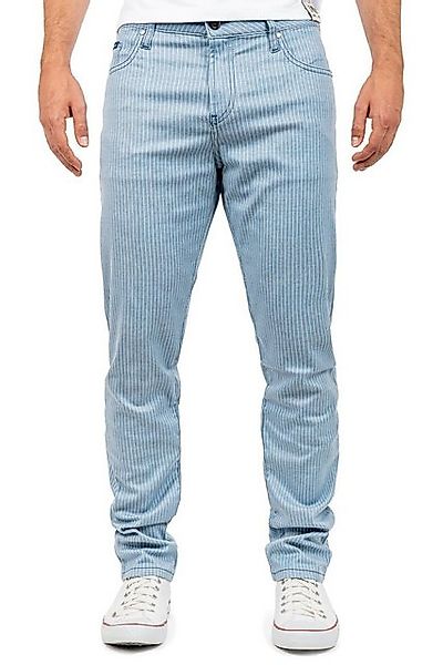 Cipo & Baxx Stoffhose Elegante Hose BA-CD841 Blau W36/L32 im Gestreiften De günstig online kaufen