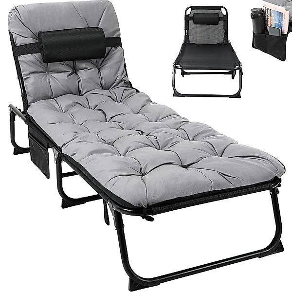 TLGREEN Klappbett XLGartenliege Campingbett Klappbar mit günstig online kaufen