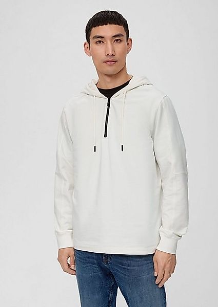 s.Oliver Sweatshirt Hoodie aus Baumwollstretch Reißverschluss günstig online kaufen