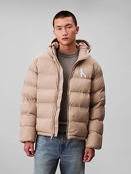 Calvin Klein Jeans Steppjacke LS NYLON MONOGRAM PUFFER JKT Mit Rundhalsauss günstig online kaufen