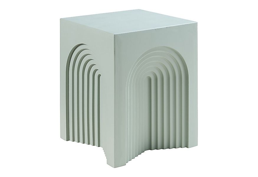en.casa Beistelltisch, »Elverumn« MDF in Arch-Design 45 x 35 x 35 cm Grün günstig online kaufen
