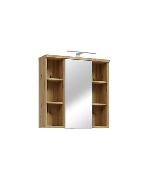 Bad-Spiegelschrank 1-trg VERIS von Forte Weiß / Artisan Oak günstig online kaufen