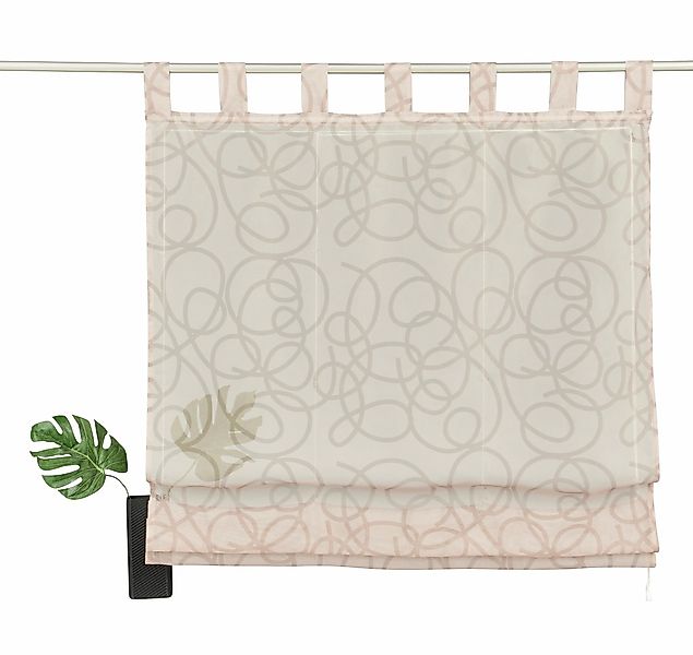 my home Raffrollo "Tanaro" mit Schlaufen Halbtransparent, Voile, Polyester günstig online kaufen