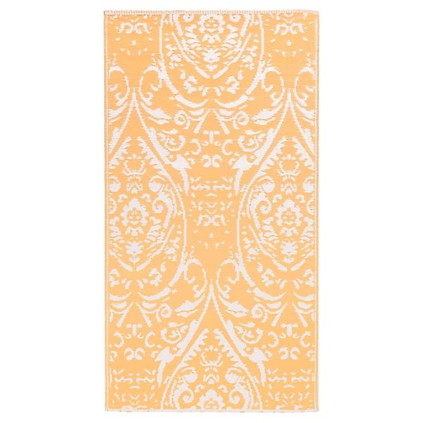 vidaXL Outdoorteppich Orange Und Weiß 120x180 Cm Pp 643981 günstig online kaufen