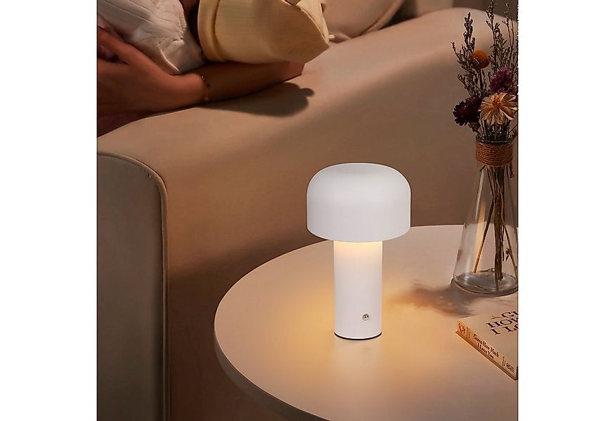 ZMH LED Tischleuchte Kabellos - 2W Tischlampe Akku Dimmbar Modern Metall fü günstig online kaufen