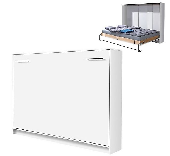 QMM TraumMöbel Schrankbett Wandbett HB140x200 (Einzelnes Möbelstück) horizo günstig online kaufen