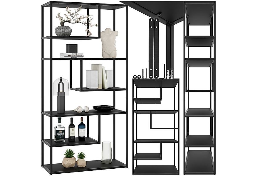 tectake Bücherregal Standregal, Set 1-tlg., Industrial Look günstig online kaufen