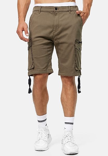 Indicode Cargoshorts Agron mit langen Stoffbändern günstig online kaufen