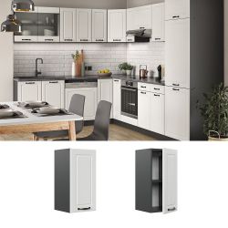 Vicco Hängeschrank R-Line, Weiß Landhaus/Anthrazit, 30 günstig online kaufen