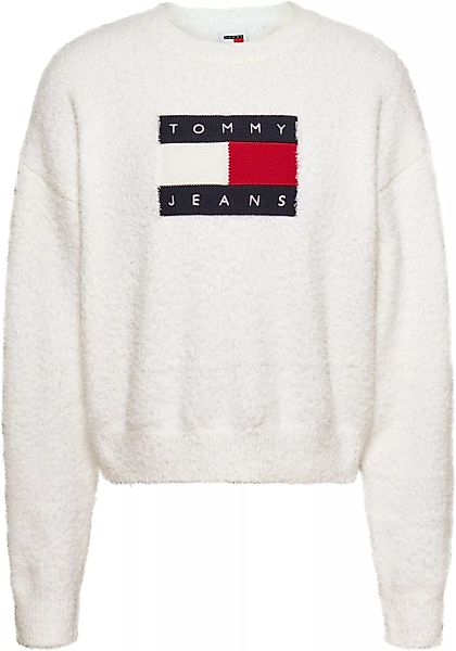 Tommy Jeans Strickpullover "TJW CENTER FLAG SWEATER EXT", mit Rundhalsaussc günstig online kaufen