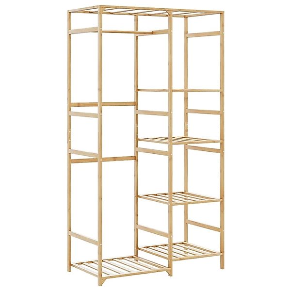 vidaXL Kleiderständer mit Ablagen 100x50x184,5 cm Bambus 4008920 günstig online kaufen
