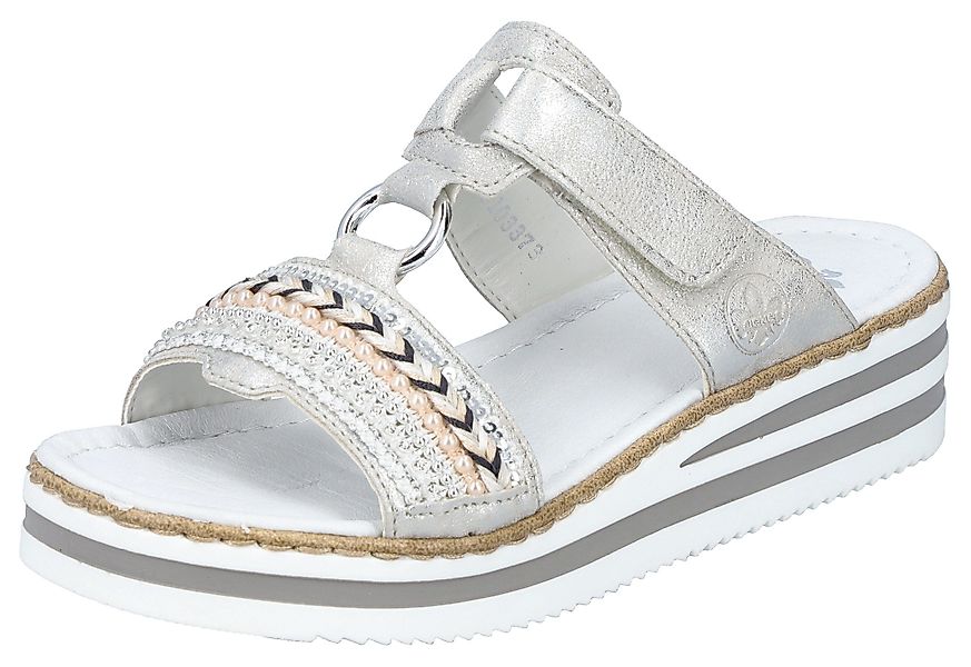 Rieker Pantolette, Plateau, Sommerschuh, Schlappen mit günstig online kaufen