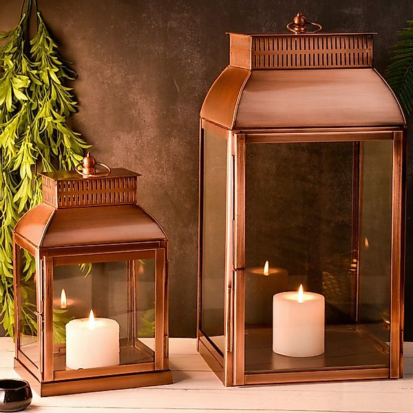 Marrakesch Orient & Mediterran Interior Kerzenlaterne 2er Set Vintage Balko günstig online kaufen