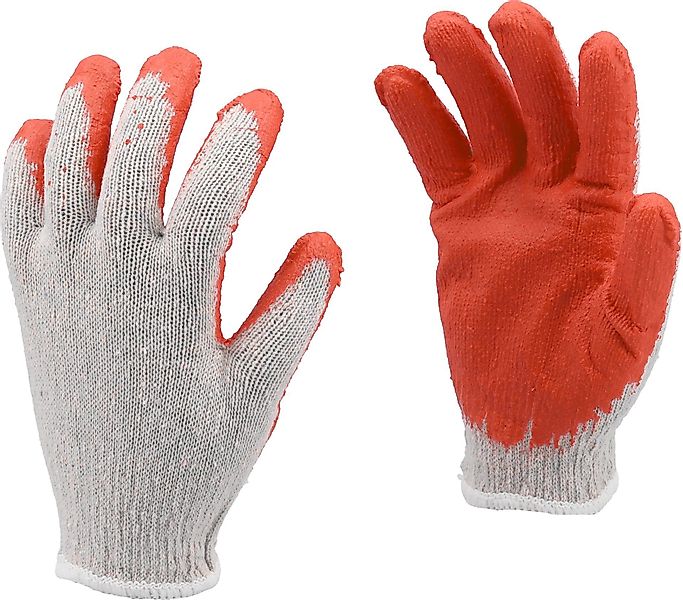 TRIZERATOP Arbeitshandschuhe Arbeitshandschuhe, Baumwolle, Latex Gr. günstig online kaufen