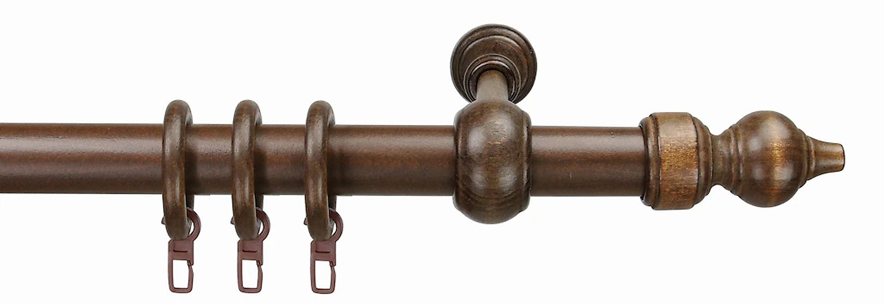 Liedeco Gardinenstange "Thüringen" Ø 28 mm 1 läufig-läufig Fixmaß günstig online kaufen