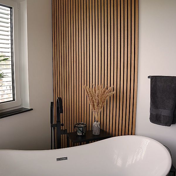 HOME DELUXE Wandpaneel Akustikpaneel / Lamellenwand günstig online kaufen