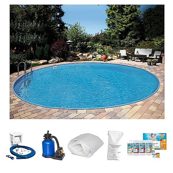 Clear Pool Rundpool "PREMIUM IBIZA", (Set, 6 tlg.), inkl. umfangreichem Zub günstig online kaufen