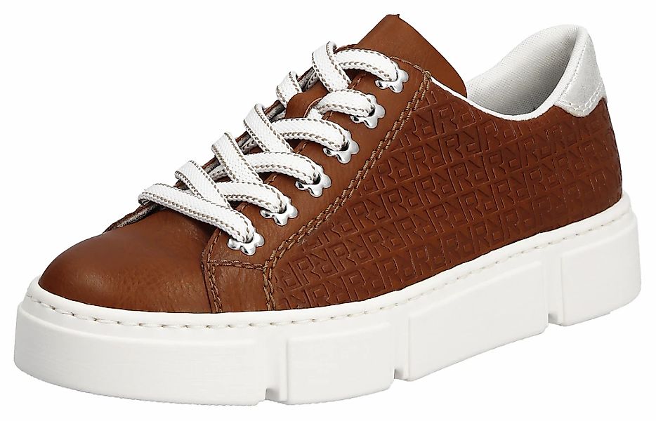 Rieker Freizeitschuh, Schnürhalbschuh Plateausneaker mit seitlicher günstig online kaufen