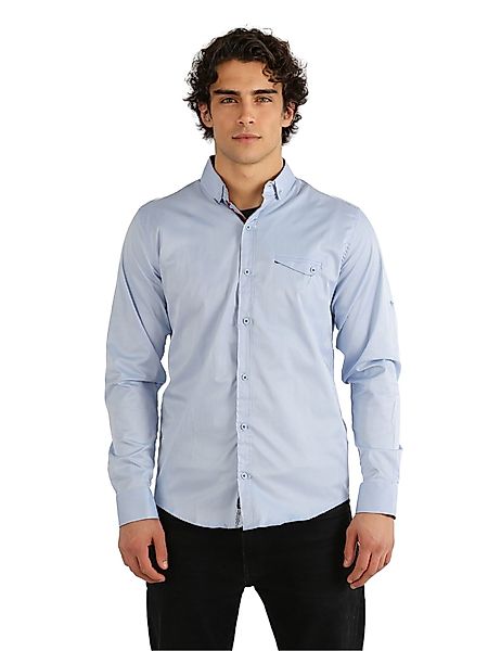 Megaman Jeans Langarmhemd Premium Herren Hemd günstig online kaufen
