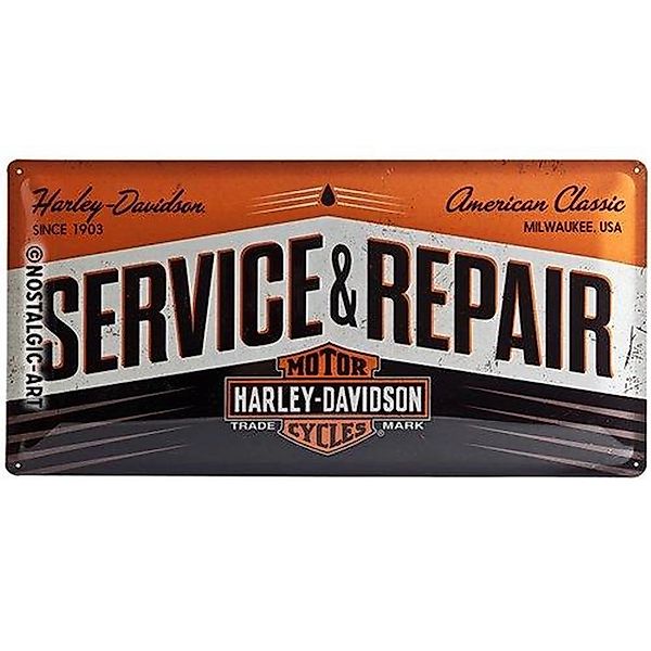 Nostalgic-Art Blechschild 25 x 50cm - Harley-Davidson - Service & Repair günstig online kaufen