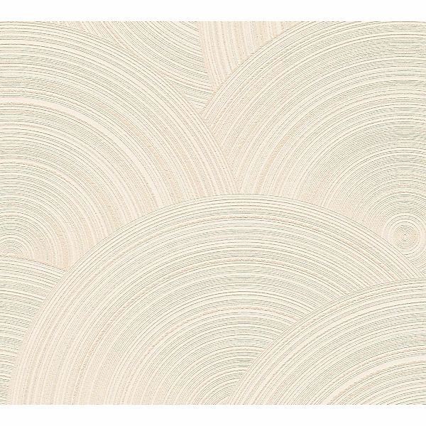 A.S. Création Vliestapete Grafik Kreisförmig Bögen Beige Weiß FSC® günstig online kaufen