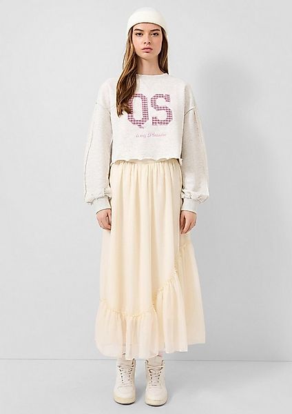 QS Maxirock Rock Chiffonrock mit Volant günstig online kaufen