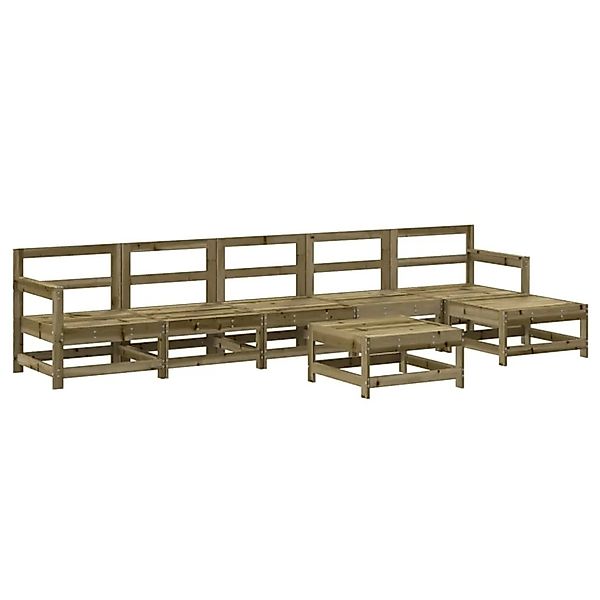 vidaXL 7-Tlg Garten-Lounge-Set Kiefernholz Imprägniert 3186430 günstig online kaufen