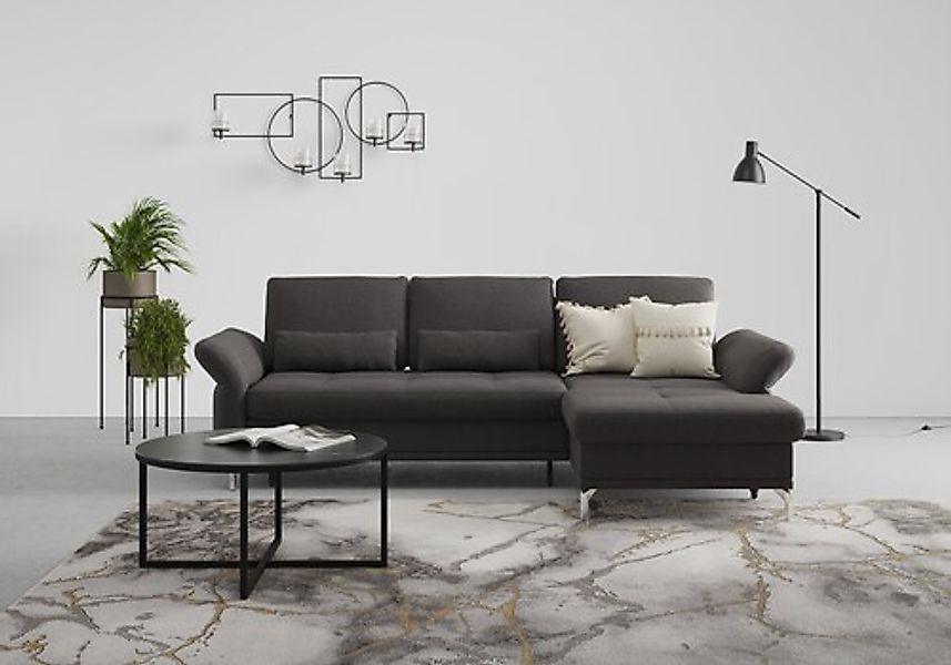 Home affaire Ecksofa »Palm Beach L-Form« Federkern, mit Sitztiefenverstellu günstig online kaufen