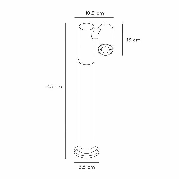 LED-Wegeleuchte Tatum, anthrazit, 43 cm, Aluminium, IP65 günstig online kaufen