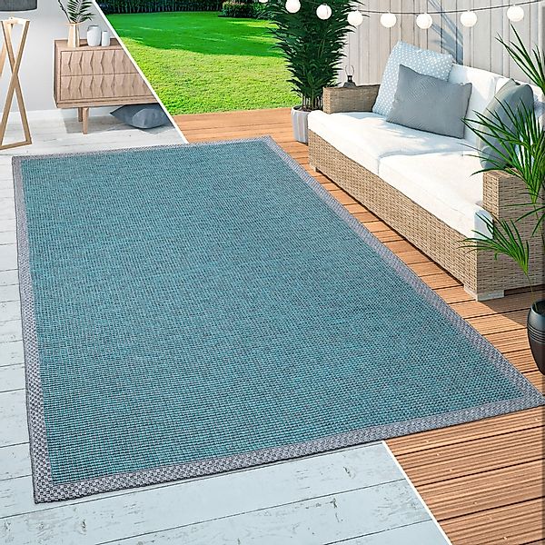 Paco Home Teppich »Quebec 135«, rund, 4 mm Höhe, Flachgewebe, meliert, mit günstig online kaufen