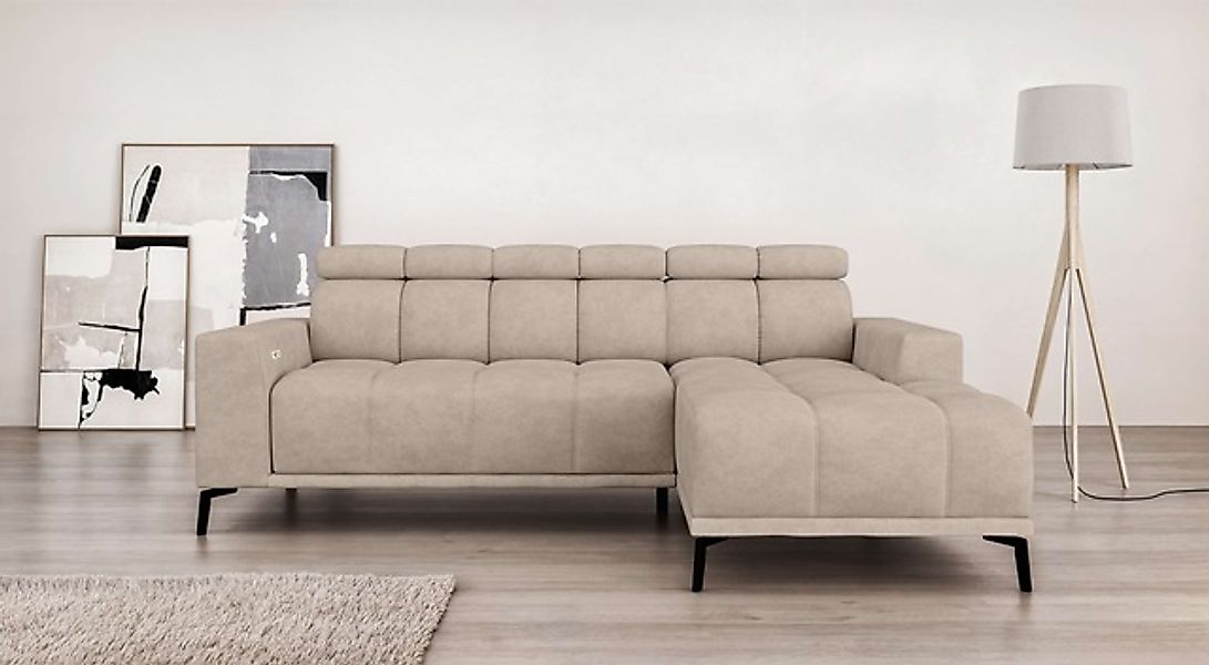 Home affaire Ecksofa »CAZIE, Designsofa, L-Form, trendige Bubble-Optik,« L- günstig online kaufen