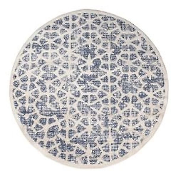 payé Teppich Frays 1 Flachflor Rund 200x200 cm Blue günstig online kaufen