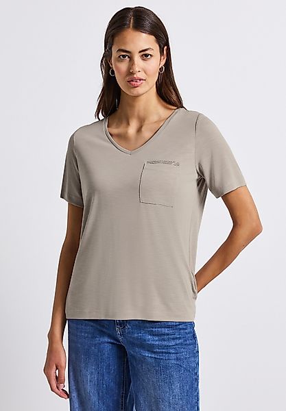 STREET ONE T-Shirt mit Schmuckdetails und günstig online kaufen
