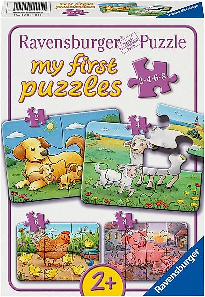 Ravensburger Puzzle my first puzzles, Kleine Bauernhoftiere, 20 Puzzleteile günstig online kaufen