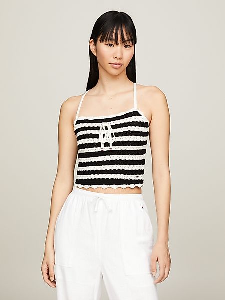 Tommy Jeans Spaghettitop TJW CROCHET STRIPE günstig online kaufen