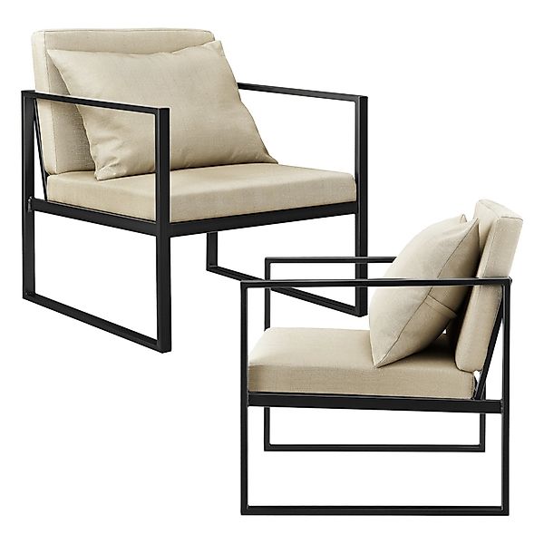 en.casa Sessel, »Ragusa« 2er Set Relaxsessel günstig online kaufen