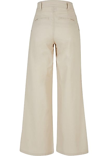 URBAN CLASSICS Stoffhose "Urban Classics Damen Ladies High Linen Mixed Wide günstig online kaufen