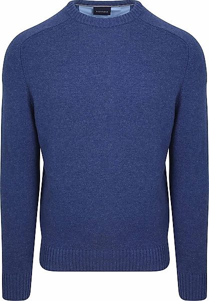 Suitable Lammwolle Pullover Rundhals Royal Blau - Größe XL günstig online kaufen