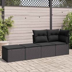 vidaXL Gartenlounge-Set 2-tlg. Garten-Sofagarnitur mit Kissen günstig online kaufen