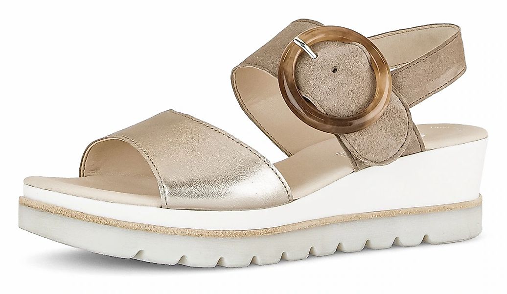 Gabor Keilsandalette, Plateau, Sommerschuh, Riemchensandale mit Klettversch günstig online kaufen
