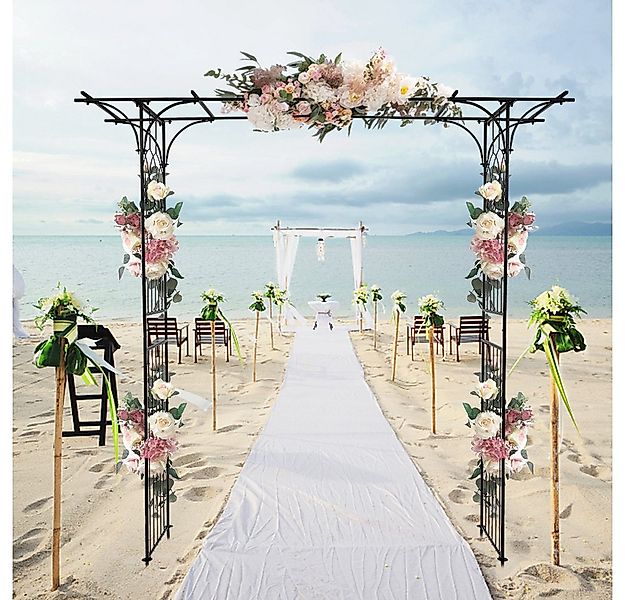 LALAHO Rosenbogen Gartenbogen aus Metall 206x41x208cm, Gartenlaube, Hochzei günstig online kaufen