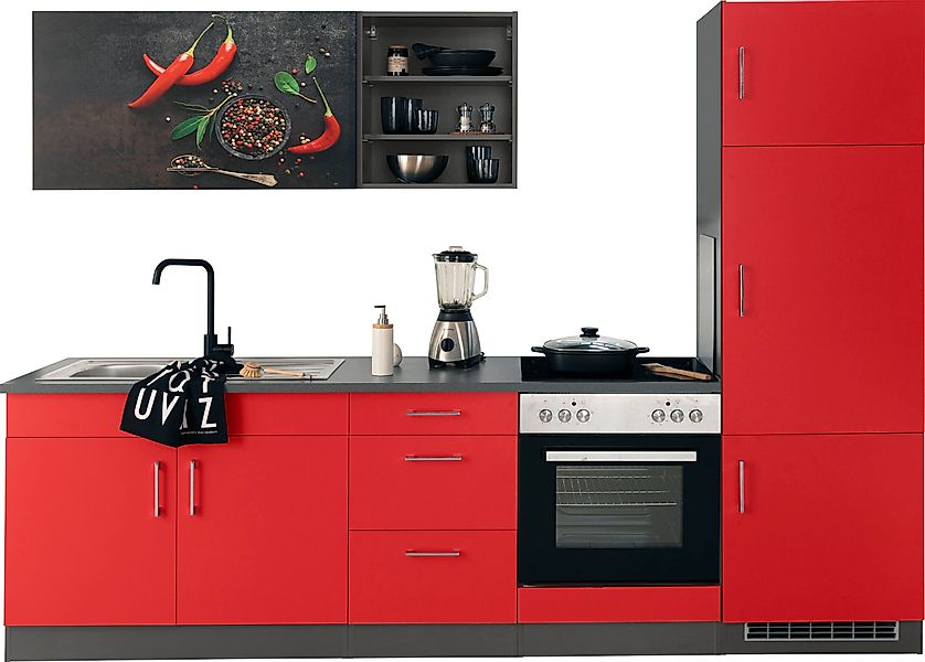 KOCHSTATION Küchenzeile »KS-Paris – Küchen mit einzigartigen Fotomotiven au günstig online kaufen