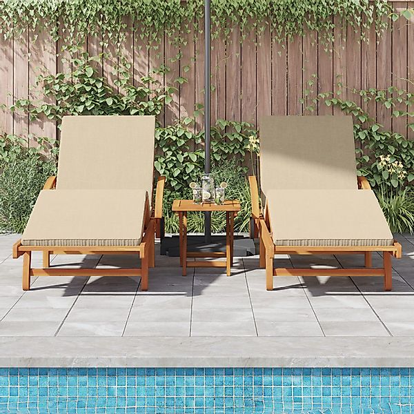 vidaXL Gartenliege Sonnenliegen 2 Stück mit günstig online kaufen