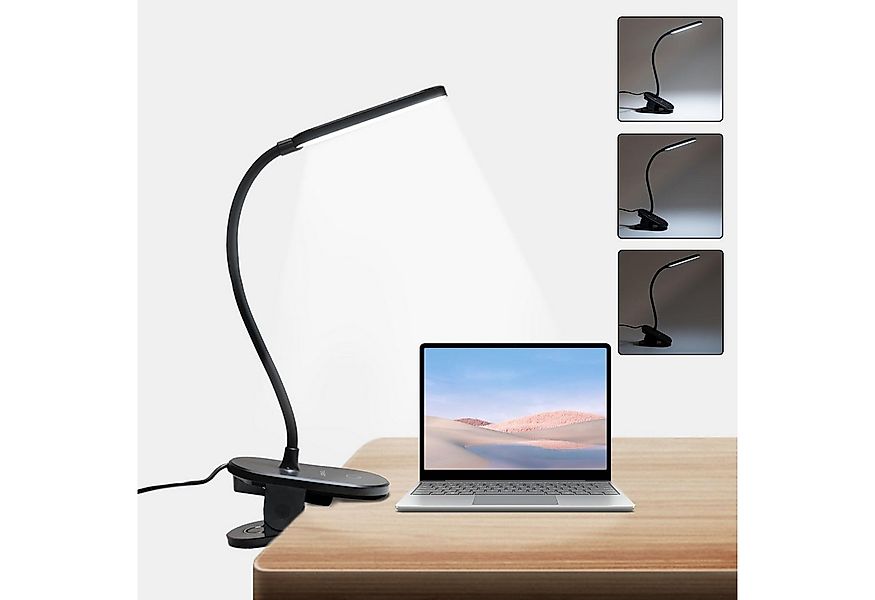 LQWELL LED Leselampe Klemmlampe Leselampe Bett, Dimmbare Klemmleuchte, LED günstig online kaufen