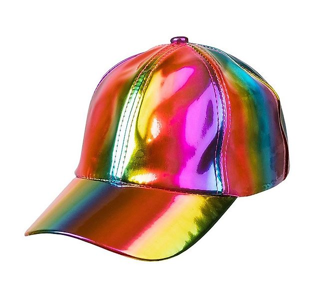 Boland Kostüm Baseball Cap Holo Regenbogen, Schirmmütze mit holografisch sc günstig online kaufen