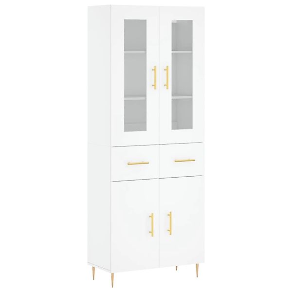 vidaXL Highboard Weiß 69,5x34x180 cm Holzwerkstoff 3198521 günstig online kaufen