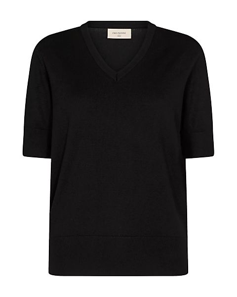 FREEQUENT Kurzarmpullover FQKATIE-PULLOVER mit V-Ausschnitt günstig online kaufen