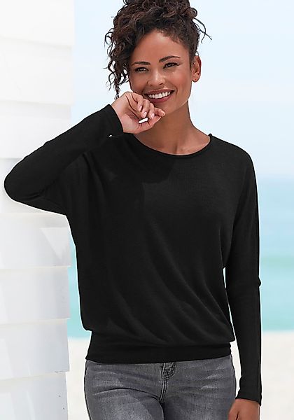 Vivance Langarmshirt mit breitem Bund aus günstig online kaufen